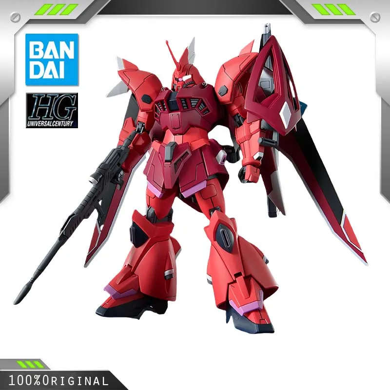 

BANDAI Anime HG 1/144 GELGOOG MENACE LUNMARIA HAWKE CUSTOM Mobile Suit Gundam Assembly Plastic Model Kit Action Toy Figure Gift