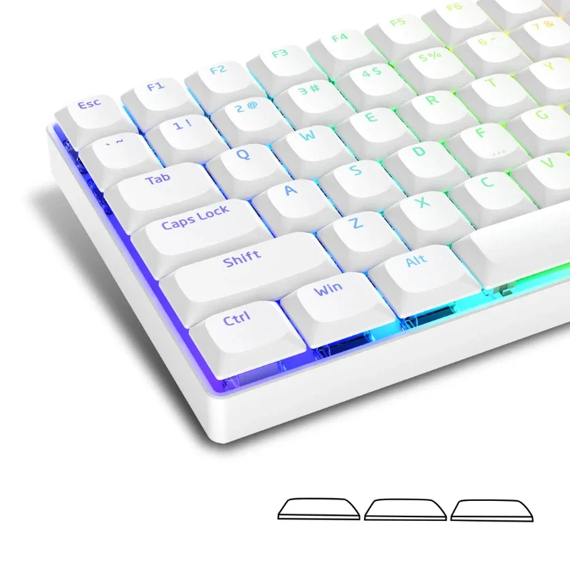 XVX Keycaps 118 Keys Horizon Low Profile Keycaps Custom Uniform Profile Double-Shot Keycap Set Gamer Mechanical Keyboard Keycaps