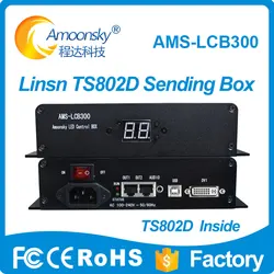 LINSN TS802 Sending Card LED Display Controller External Sending Box LCB300 with Brightness Support Linsn TS802D