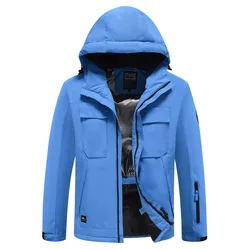 2024 New Ski Mountain Sport Man Skiing Coats Winter Snowboard Hooded Clothes Women Warm Windproof Snow Jacket Outdoor Tracksuit