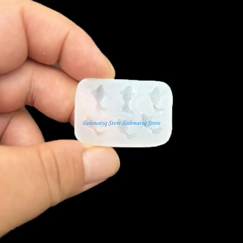 573B Clear Silicone Mold Resin Pendant Mold For Handmade Keychains Ornament Art Crafts Detailed Design