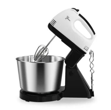 Premium Quality 2L Kitchen Dough Kneading Stand Food Mixer Egg Beater Hand Mixer With Mixing Bowl