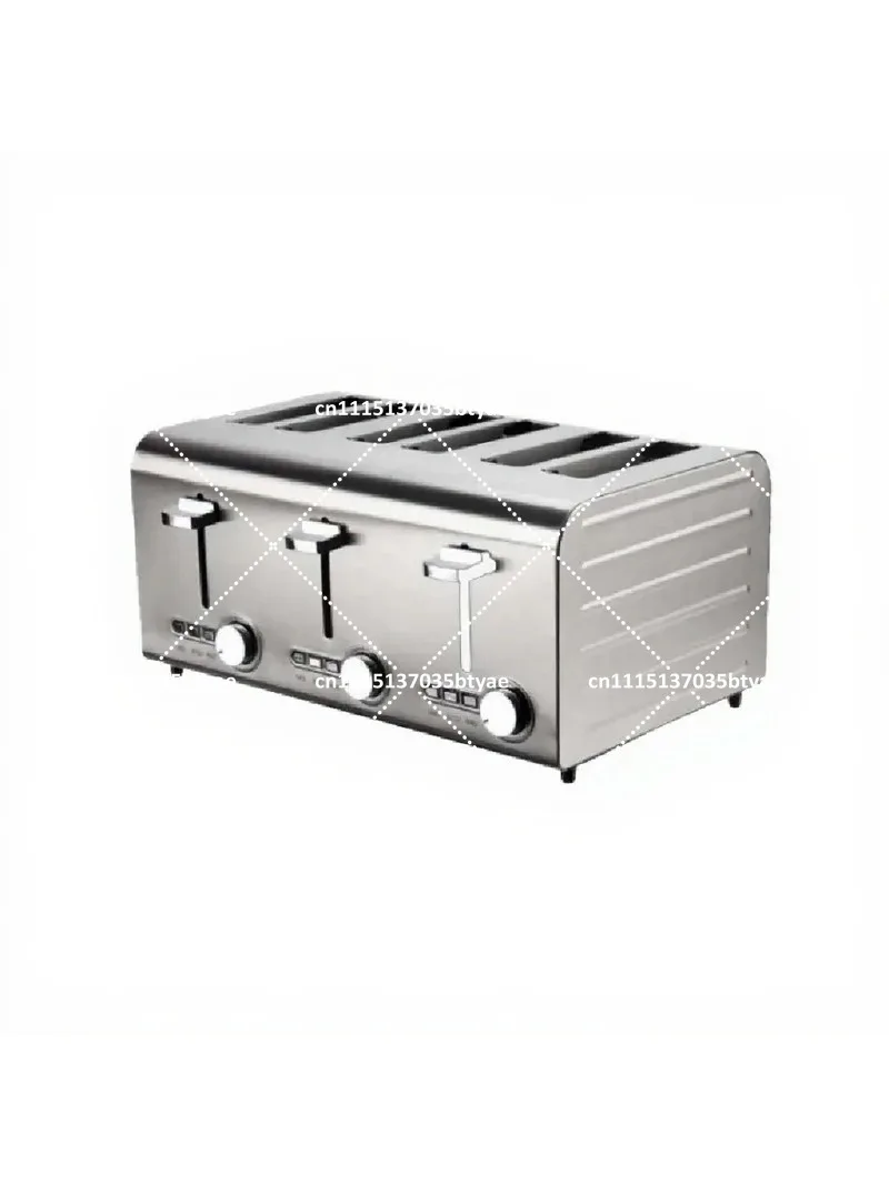 Stainless Steel Toaster 2 4 6 Slice Automatic Bread Machine Sandwich Maker for Restaurant Hotel Kitchen