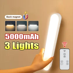 5000mAh Eye-Protecting Magnetic Reading Lamp 3-Light Table Lamp With Remote Control And Timer Night Light