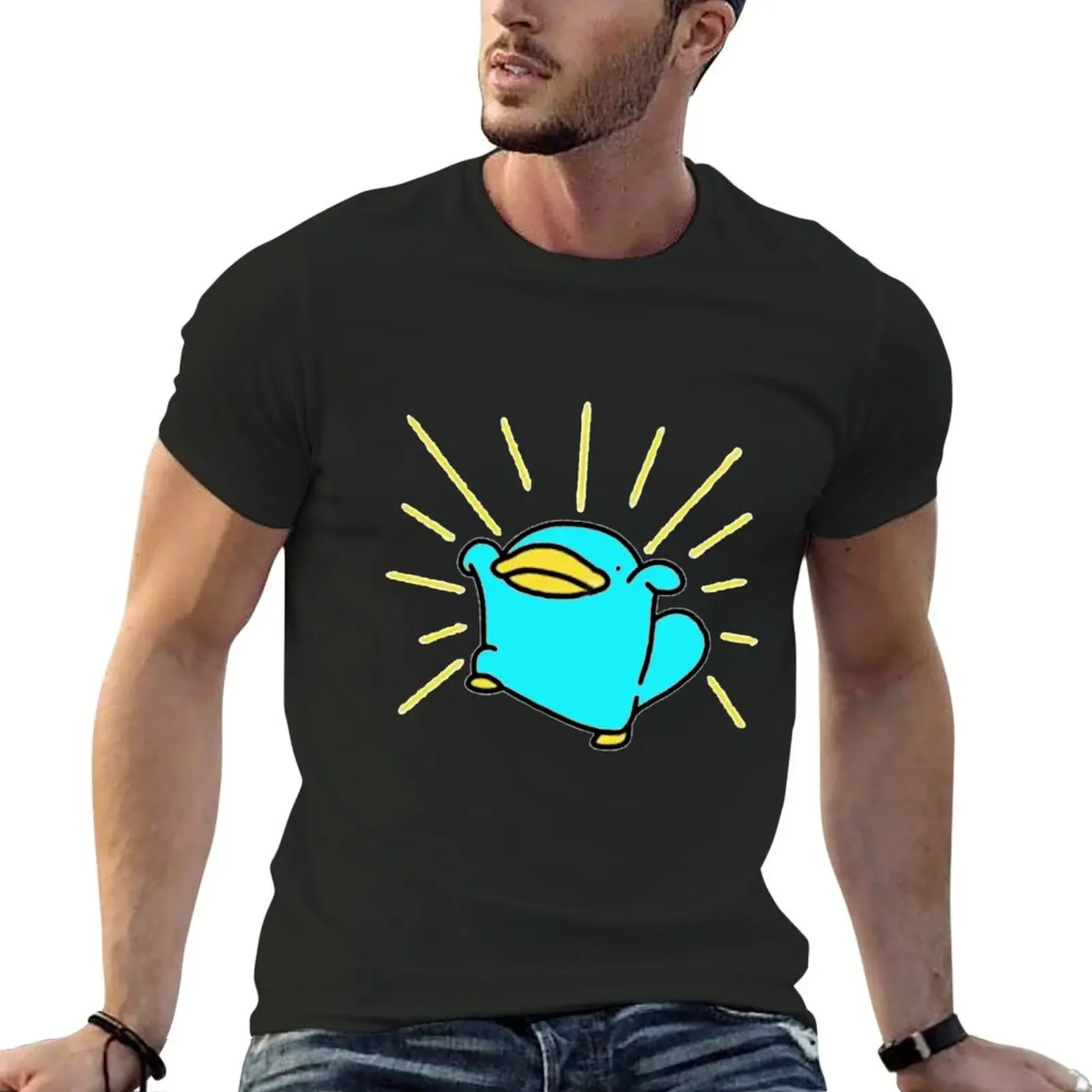 Animated Platypus (Blue) T-Shirt kawaii clothes custom shirt Men's t-shirt