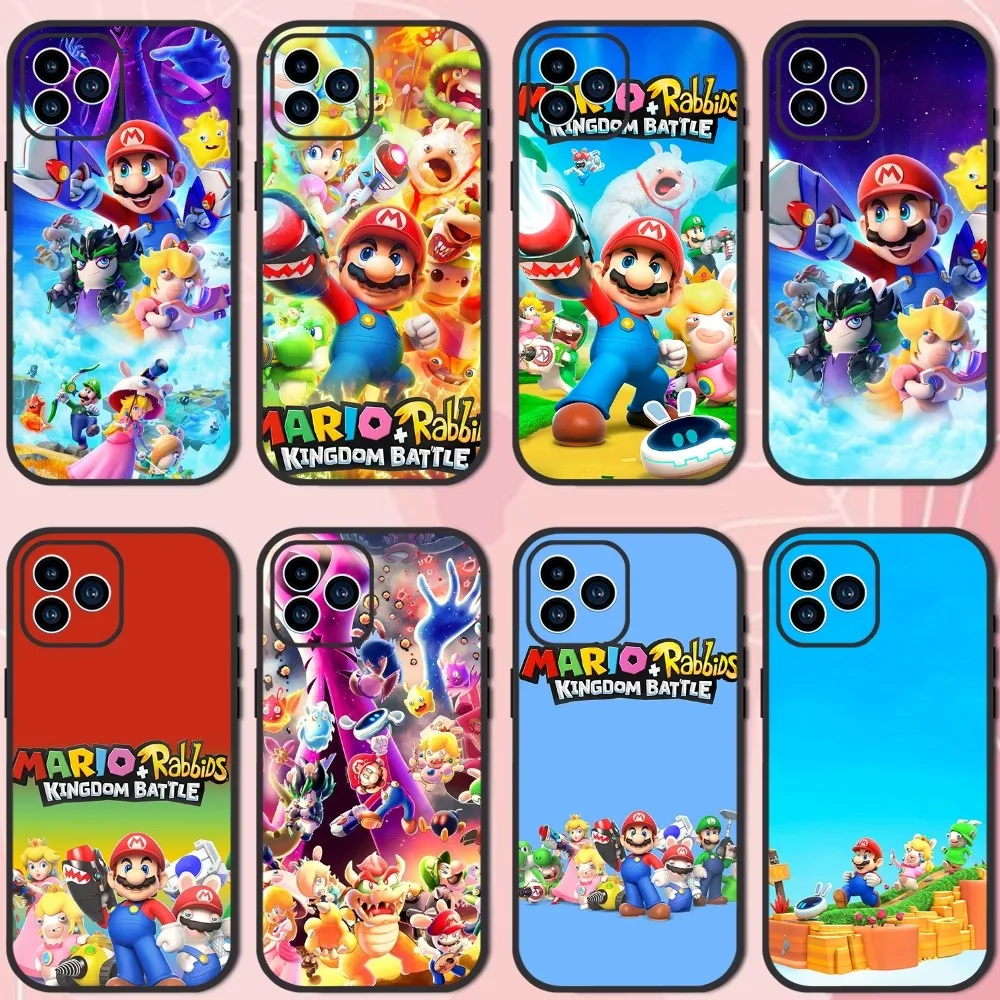 Game M-Mario R-Rabbids Kingdom Battle Phone Case For Samsung Galaxy S10 FE S21 Ultra S22 Lite Soft Phone Shell Back Cover