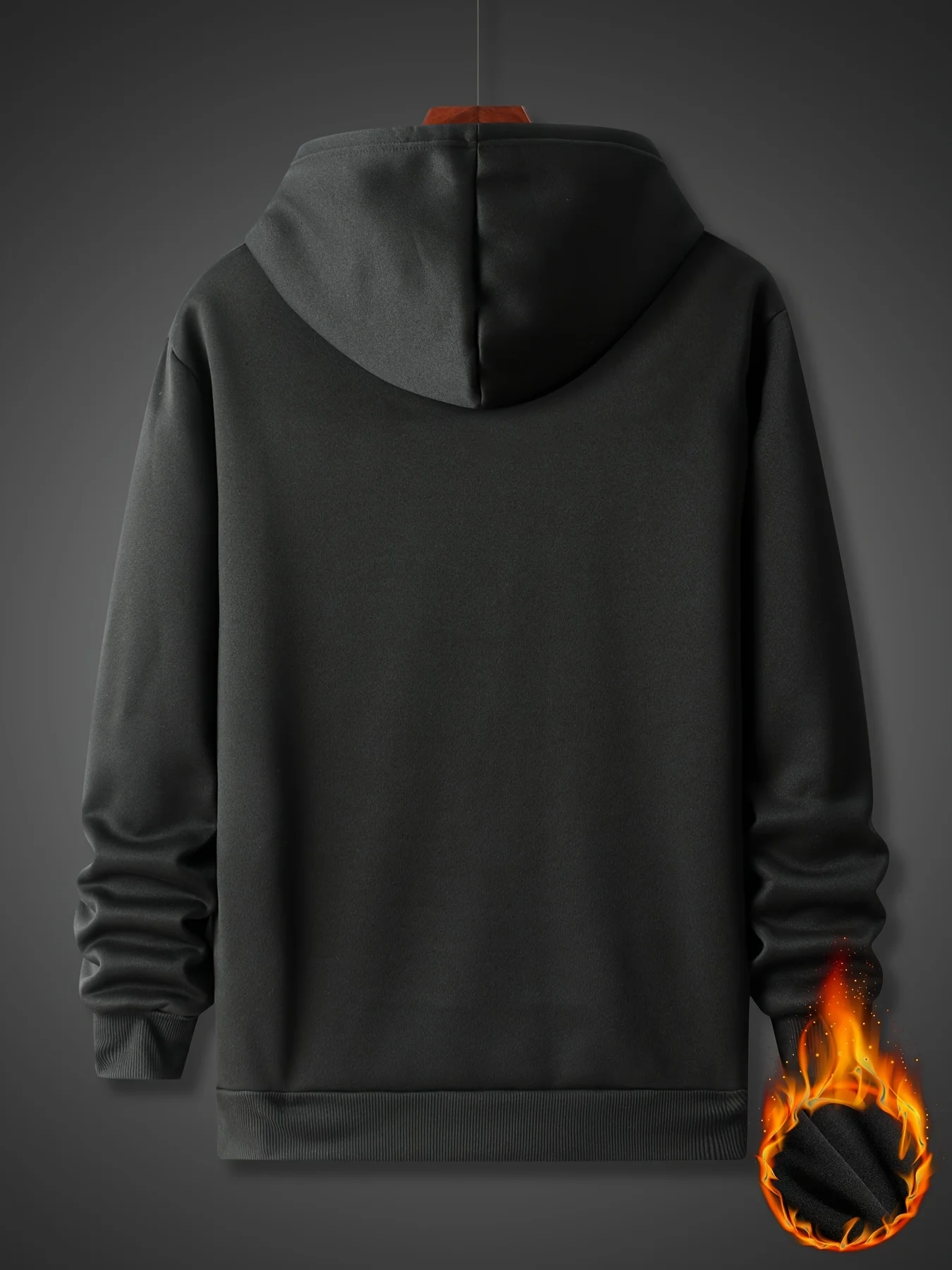 Minimalist Dog & Human Hand Hoodie for Men Pet Bond Design Black Casual Pullover Hooded Sweatshirt Hip Hop Streetwear Top