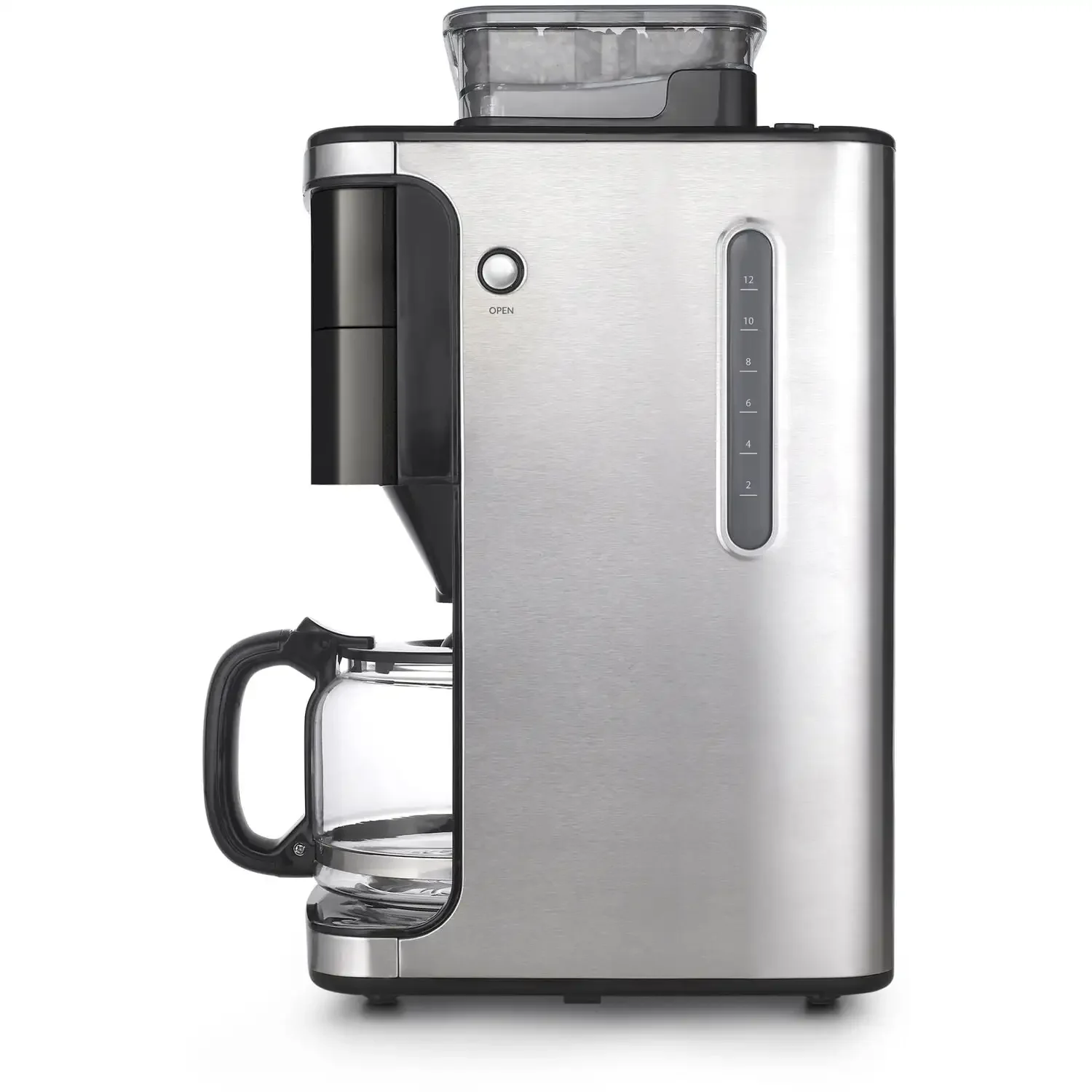 Brew Coffee Maker and Grinder with App, 3 Interchangeable Panels (Cream, Black, Red).USA.NEW