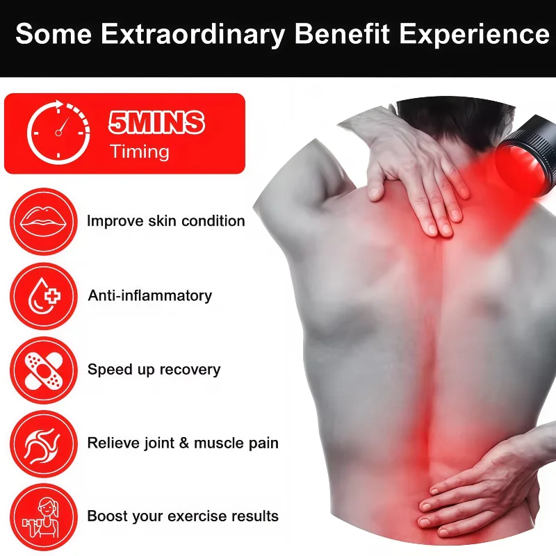 

Portable Red Light Infrared Therapy Device Sore Canker Lip Therapy Handheld Removable Oral Physiotherapy Wand Health Pain Relief