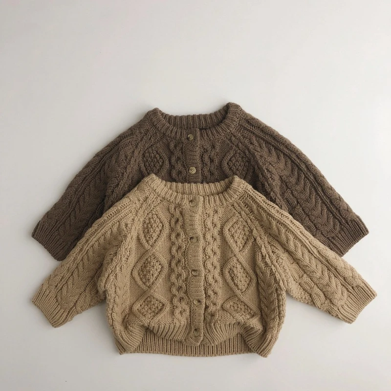 

Korean Heavy Industries Thickened Children's Solid Color Forest Series Cardigan