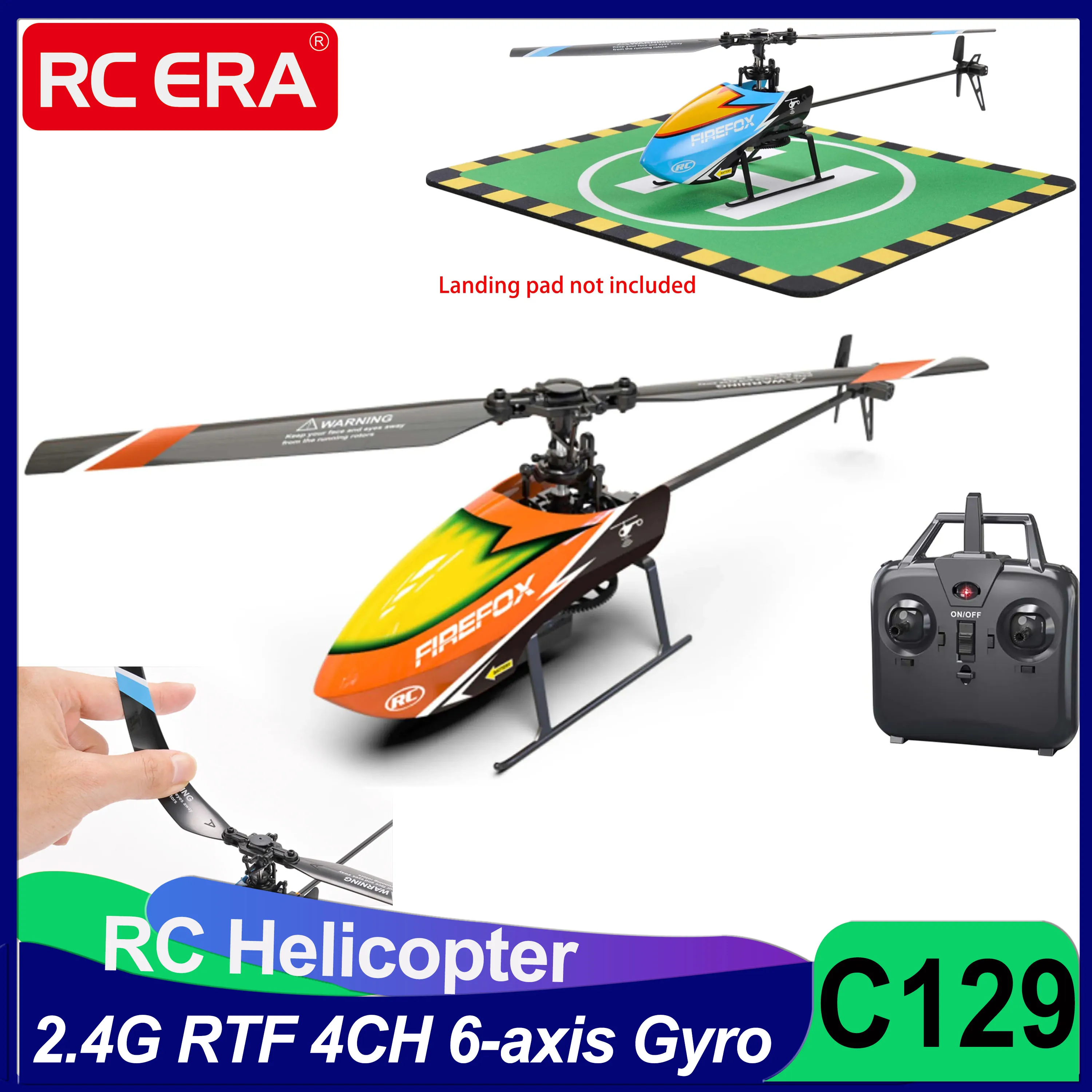 C129 RC ヘリコプター RTF 4CH 6 軸ジャイロ自動安定ワンキーハンドル/着陸耐久性のあるコアレスモーター部品大人の子供へのギフト