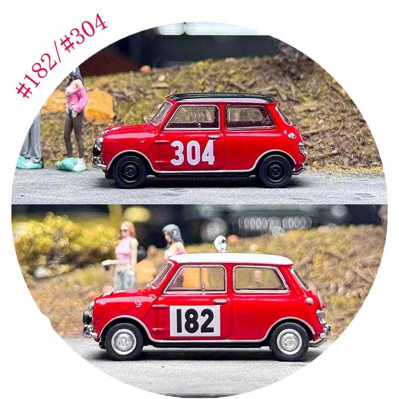 

GCD 1:64 Alloy 1964 Morris MINI Red Car Series #182/#304 Car Model Classics Adult Souvenir Gift Static Display