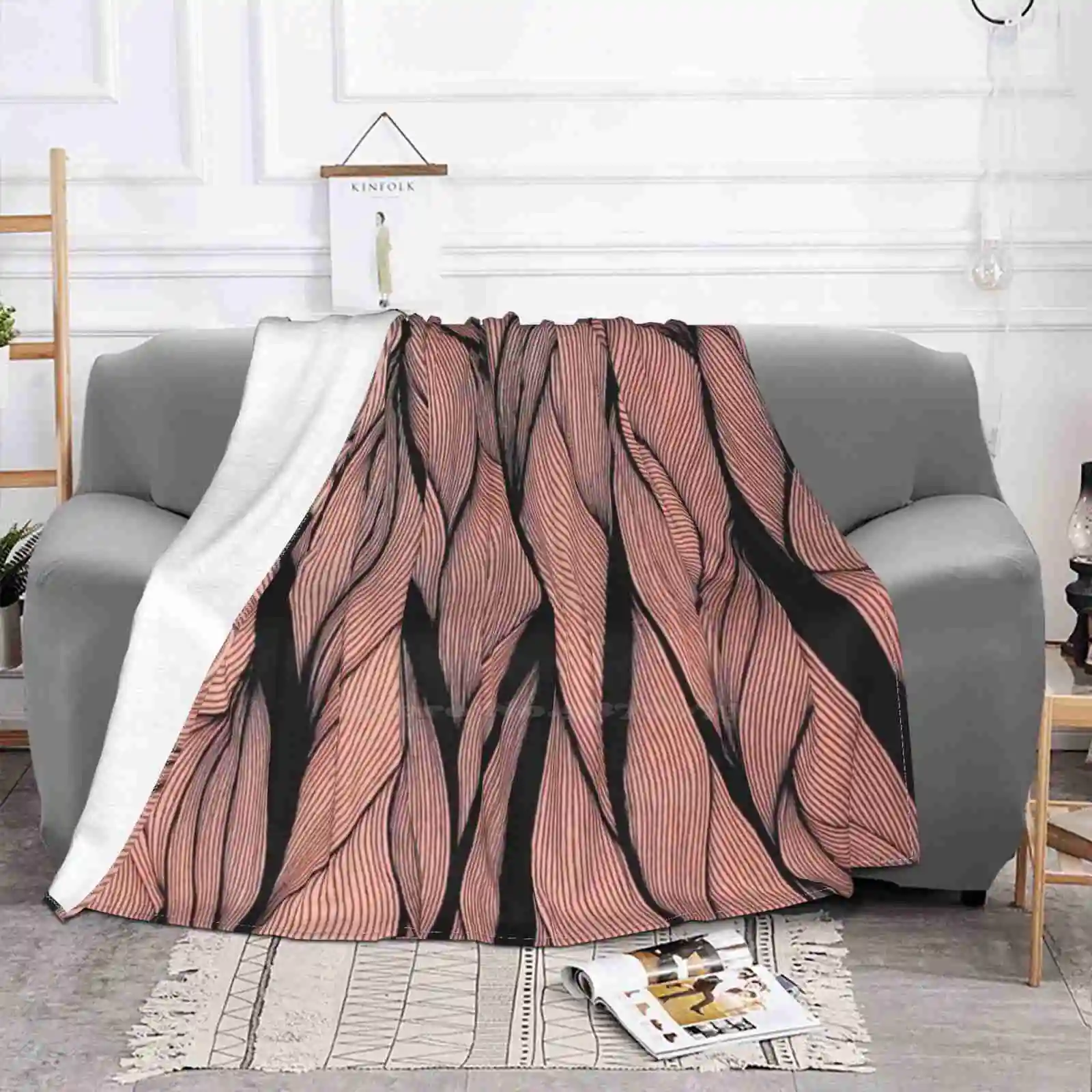 Lippy All Sizes Soft Cover Blanket Home Decor Bedding Flesh Muscle Pattern Abstract Geometric Doodle Illusion Pun Funny Cant Do