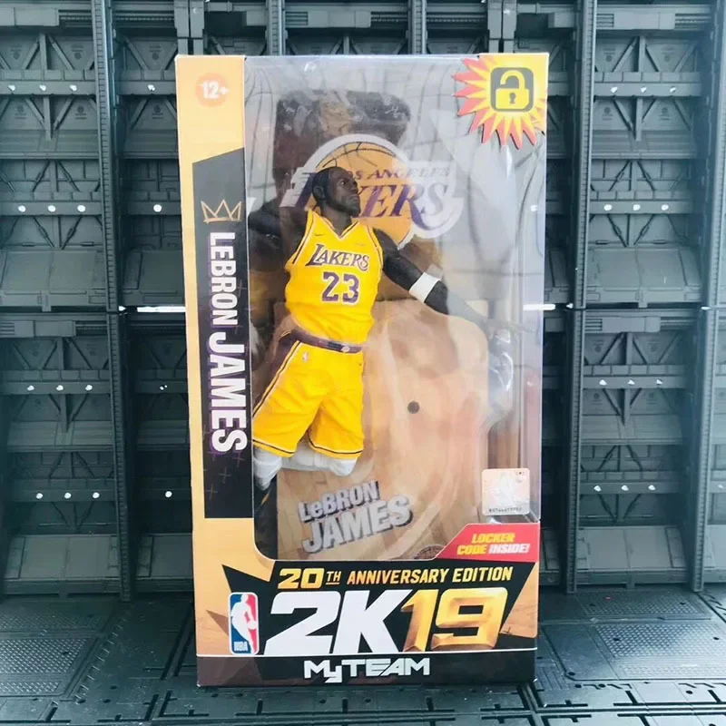 Basketball Star James King Slam Dunk Basketball Stand Model Doll Figurine Figurine