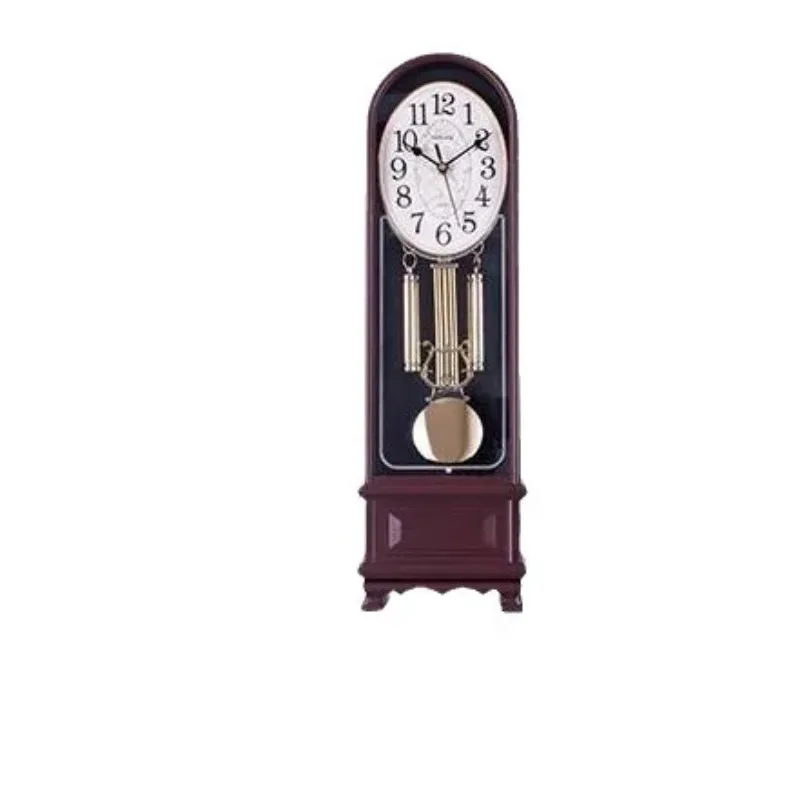 

Desktop table clock living room retro ornament pendulum clock telling the time high-end music clock home decoration
