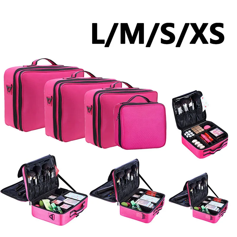 New Oxford Makeup Bag For Women Waterproof Large Capacity Travel Cosmetic Case Artist Full Professional Makeup Case Female