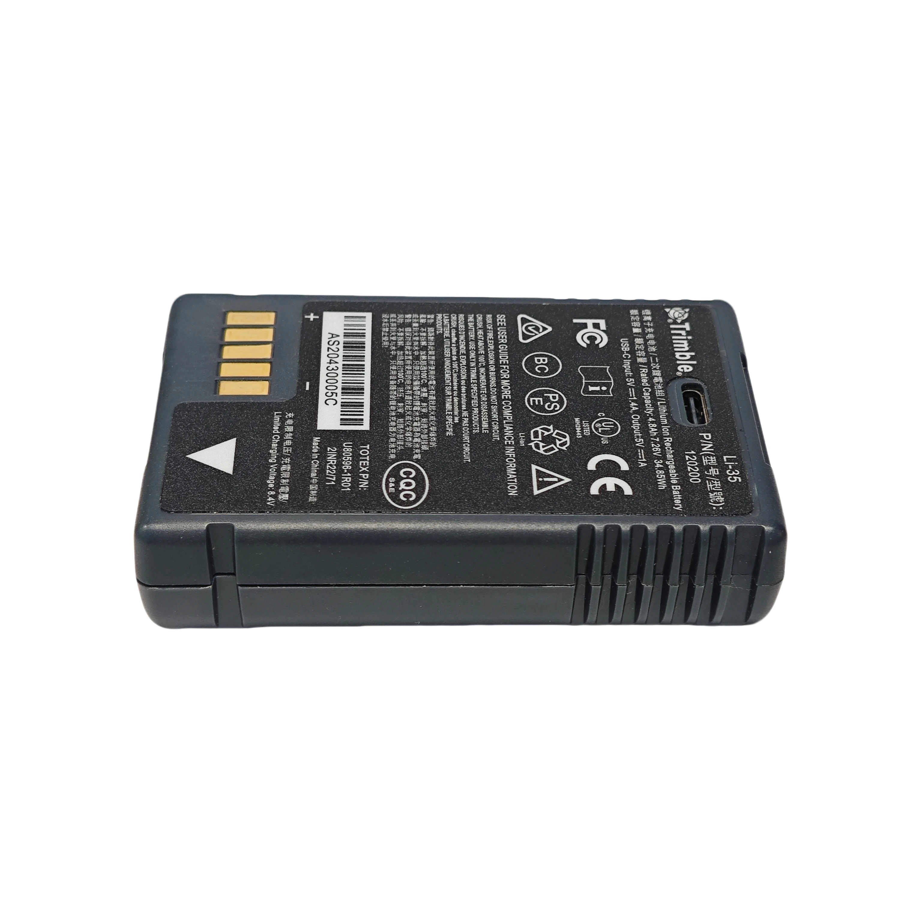 Li-35 Handheld Data Controller Extended Battery 120200 for Trimble TSC5 Ranger 5 Surveying Total Station GNSS RTK GPS Tool