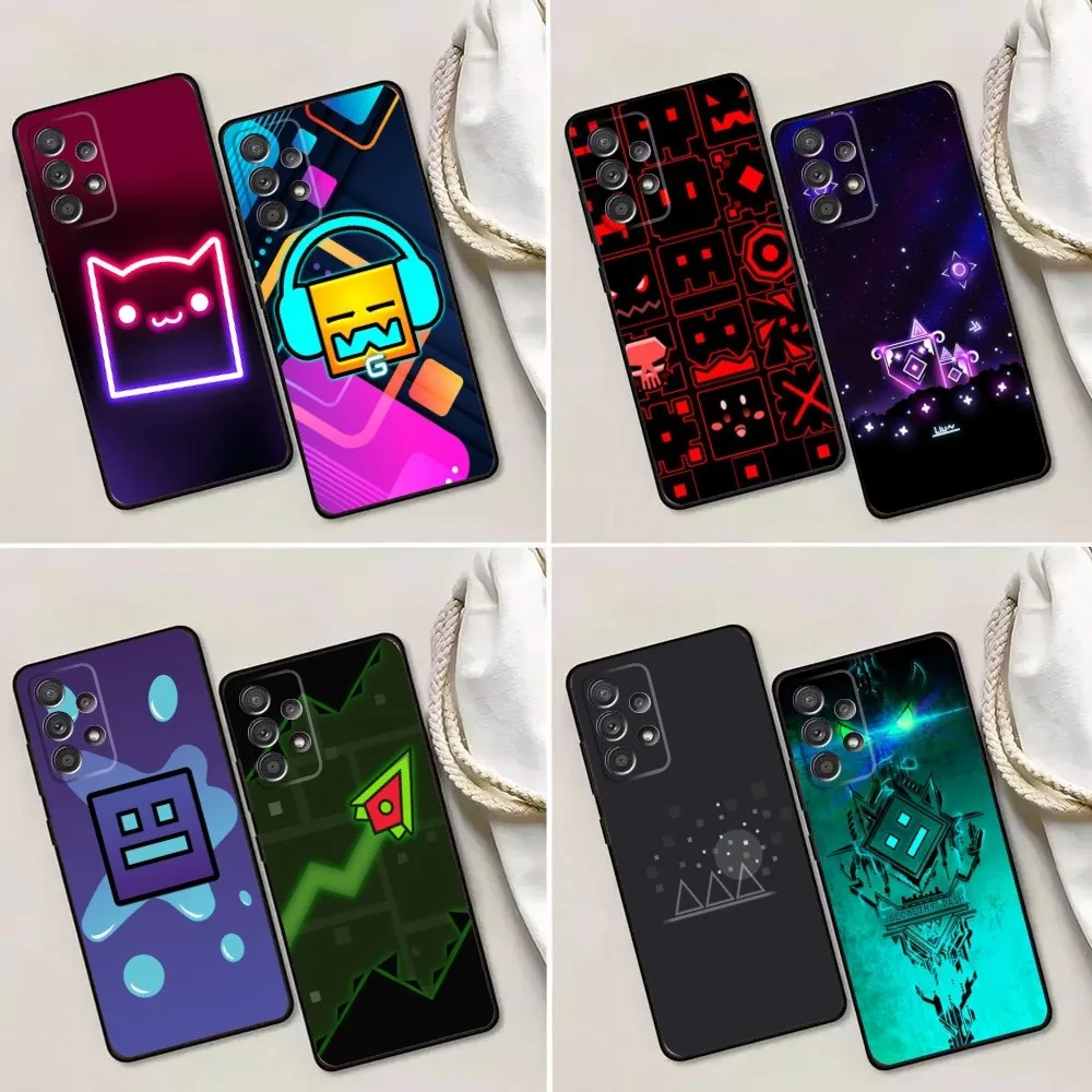 Game G-Geometry D-Dash-S Phone Case For Samsung Galaxy A13,A21s,A22,A31,A32,A52,A53,A71,A80,A91 Soft Black Phone Cover