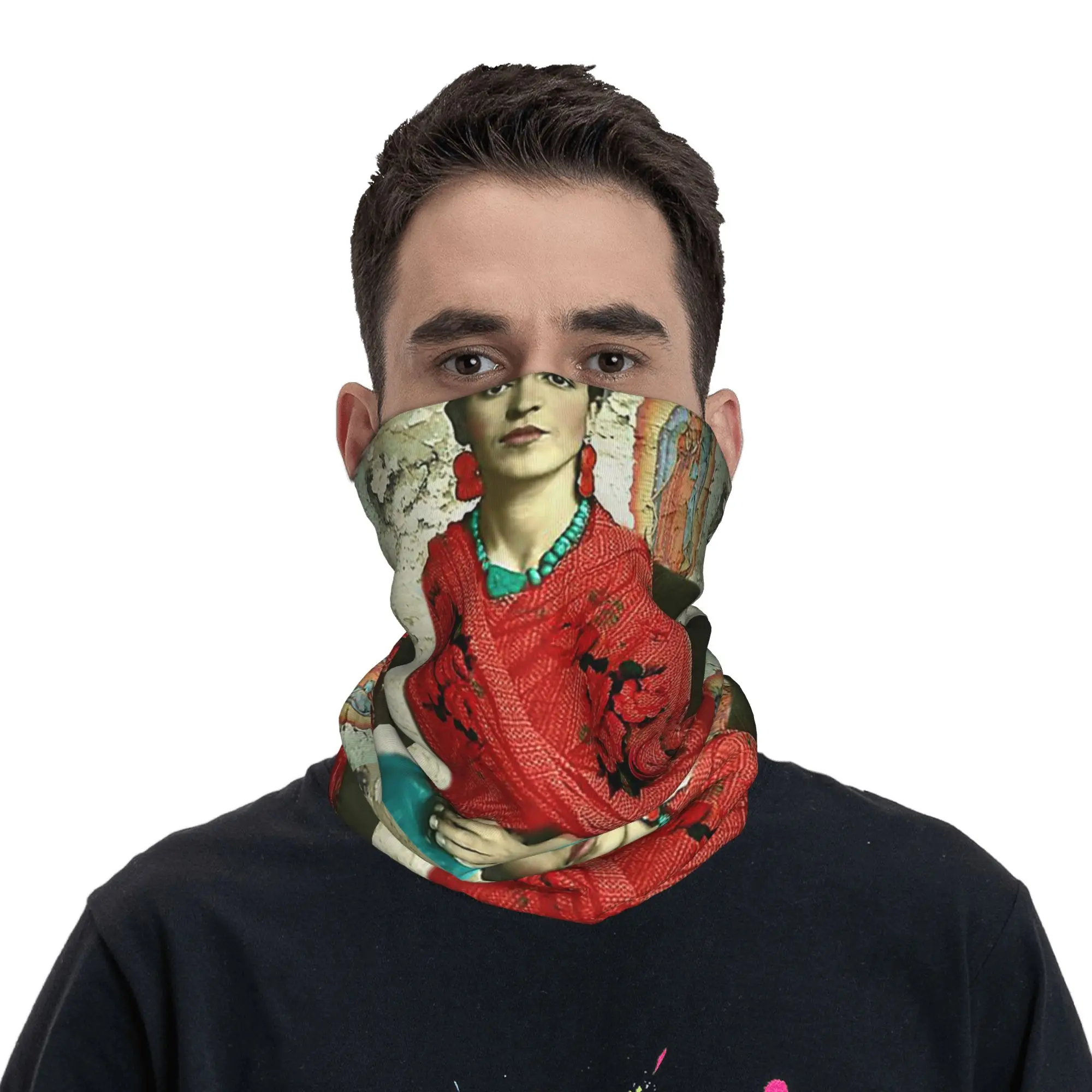 Nostra Signora di Fatima Bandana Ghetta per il collo Sciarpa avvolgente stampata Passamontagna multifunzione unisex adulto