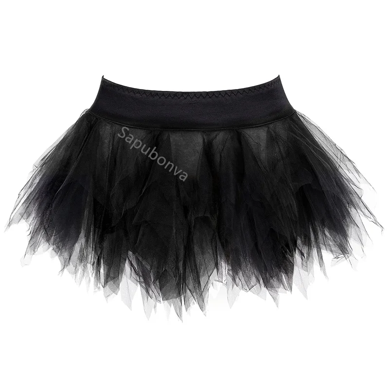 Skirts for Women Tutu Fairy Tulle Mini Skirt Party Pleated Puffy Adult Plus Size Sexy Fashion Matching Corset Vintage Jupe Falda