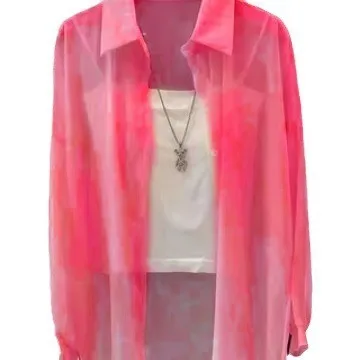 Casual Loose Fit Shirt Midi Length Elegant Commuter with Regular Sleeve Spring Notched Collar Mercerized Finish Women Blouse 4