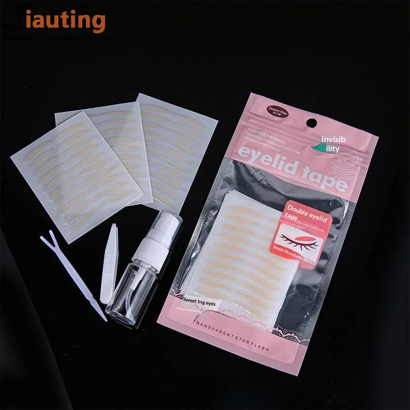 Invisible Fiber Eye Lift Stickers Waterproof Breathable Double Eyelid Tape Lift Sagging Eyelids Lace Mesh Eyelid Sticker Eyelid