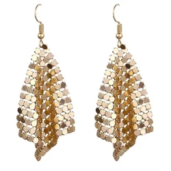 New Fashion Star Jewelry Charm Sequin Drop Earrings  Geometric Round Shiny Dangle Earring  Women Sales Gifts