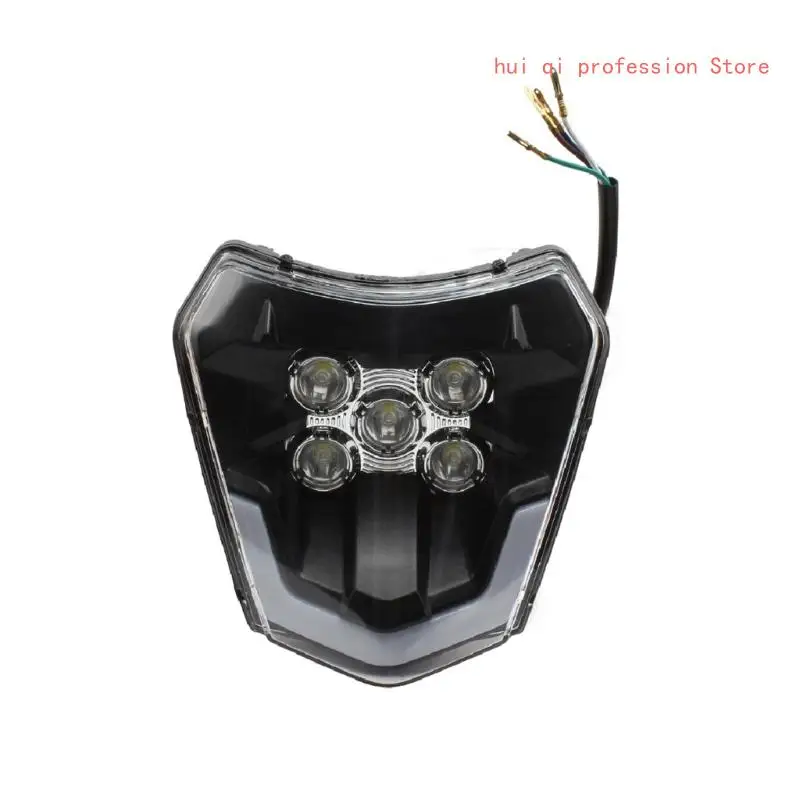 Bike LED Headlight Lamp with Daytime Running Feature, Easy Installation Shock Resistant for Safe Night Riding Experience