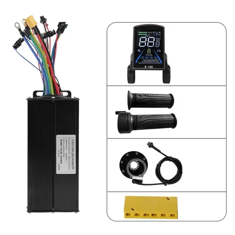 

A72Z Lithium- Power Boost Conversion Set S-100 Color Screen Meter+40A Controller+20X Turnbuckle+8 Magnetic Boost Kit