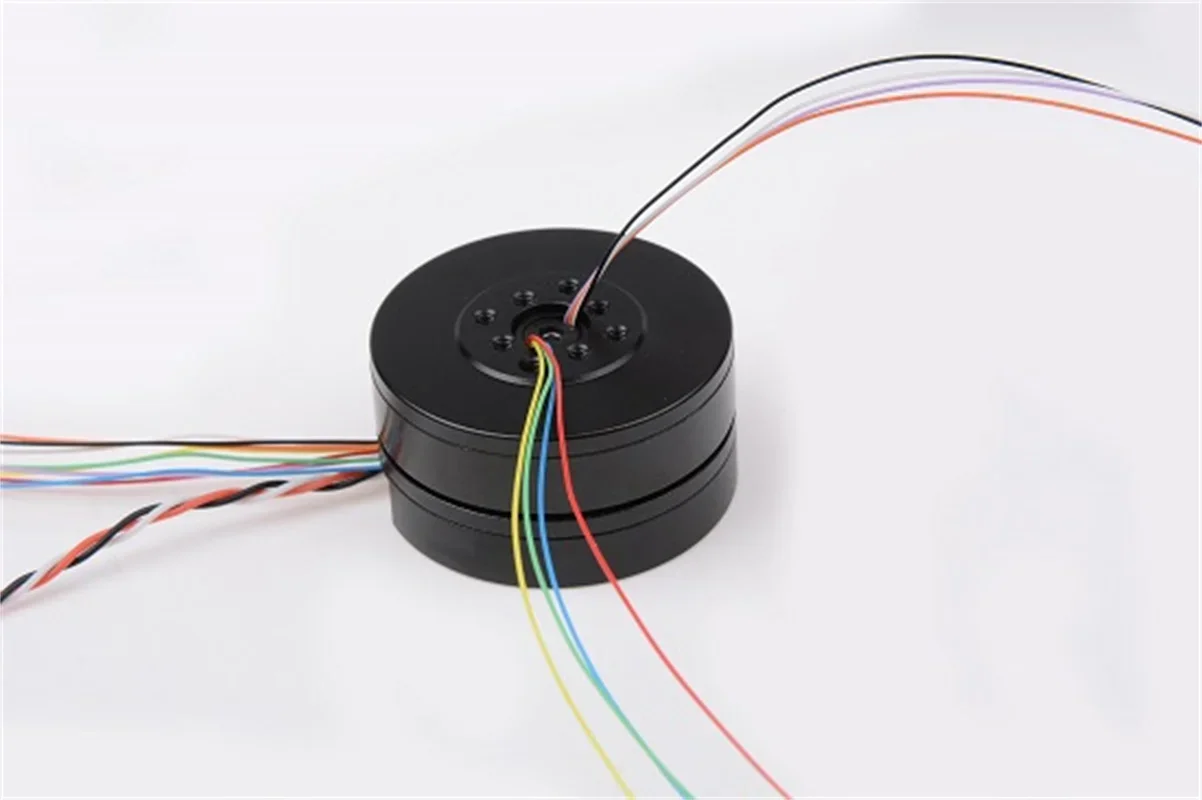 HT3505 Brushless Gimbal Motor Micro Single Belt AS5048A Encoder Motor Center Hole Magnetic Ring Over Slip Ring Line