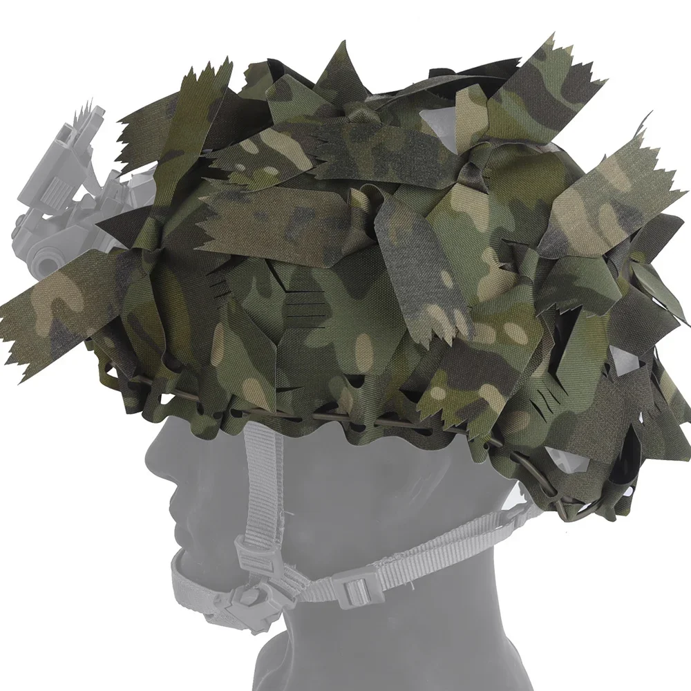 Cubierta de casco camuflaje 3D táctica – Corte láser airsoft - imagen 3