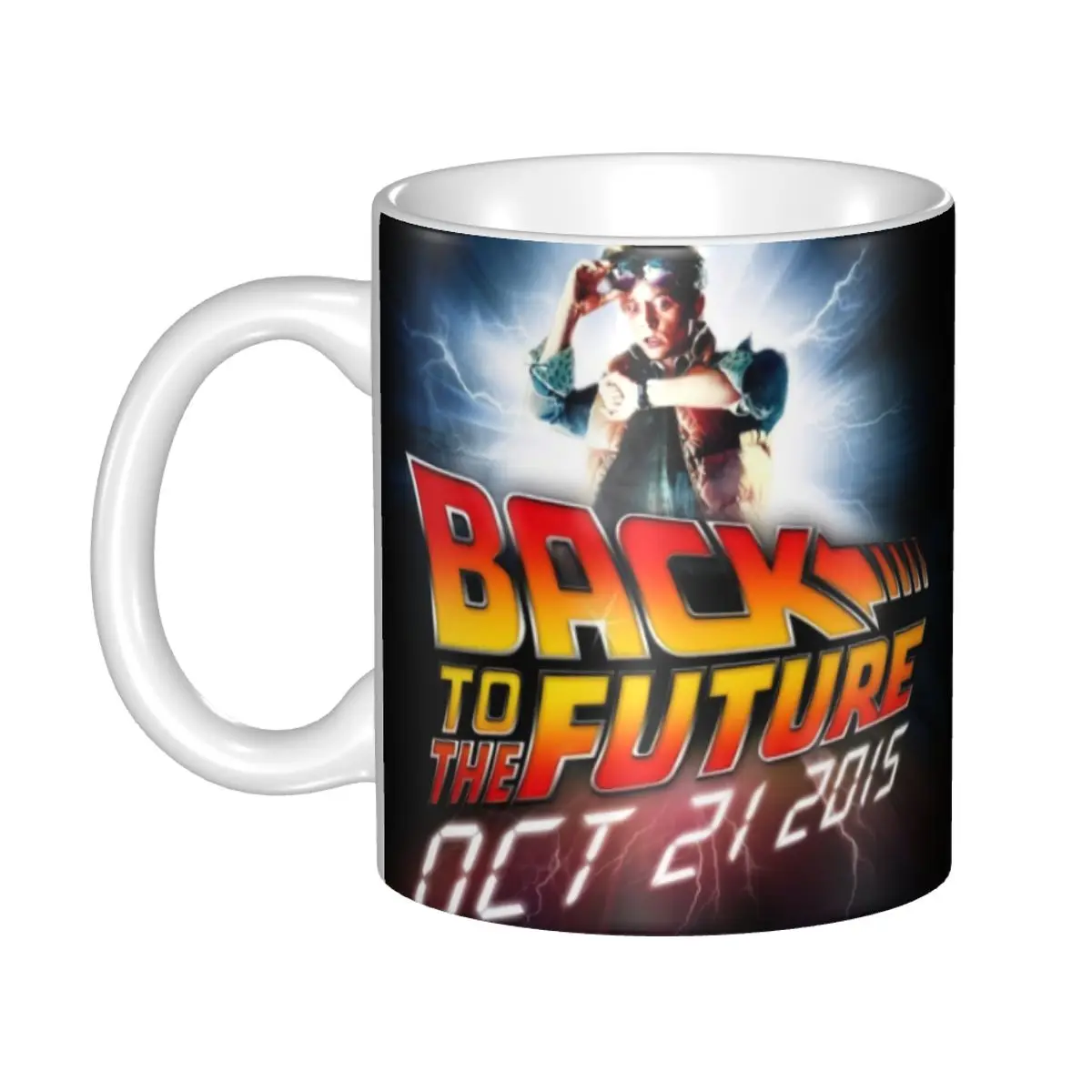 Personalized Back To The Future Coffee Mugs DIY Science Fiction Comedy Tv Movie Ceramic Milk Tea Cup