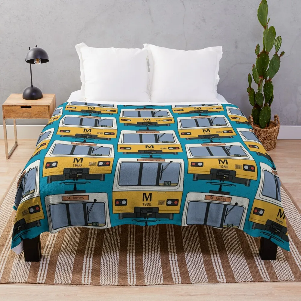 Tyne and Wear Metro ( Throw Blanket Single Shaggy Fashion Sofas Soft Big Blankets