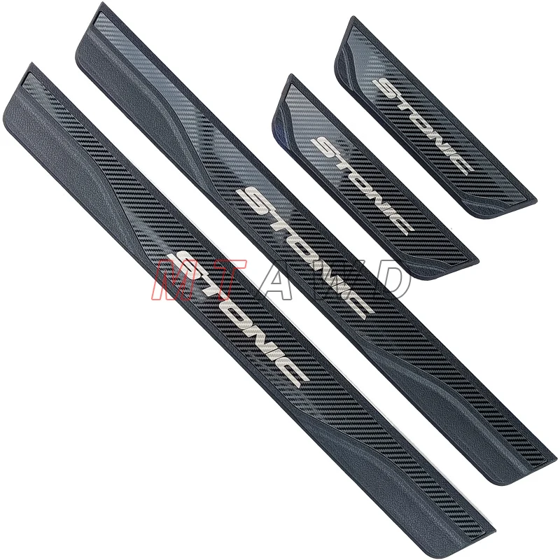 

For Kia Stonic Accessory 2017-2022 2023 2024 Stainless Car Door Sill Scuff Plate Protectors Trim Guard Kick Pedal Cover Styling