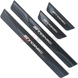 For Kia Stonic Accessory 2017-2022 2023 2024 Stainless Car Door Sill Scuff Plate Protectors Trim Guard Kick Pedal Cover Styling
