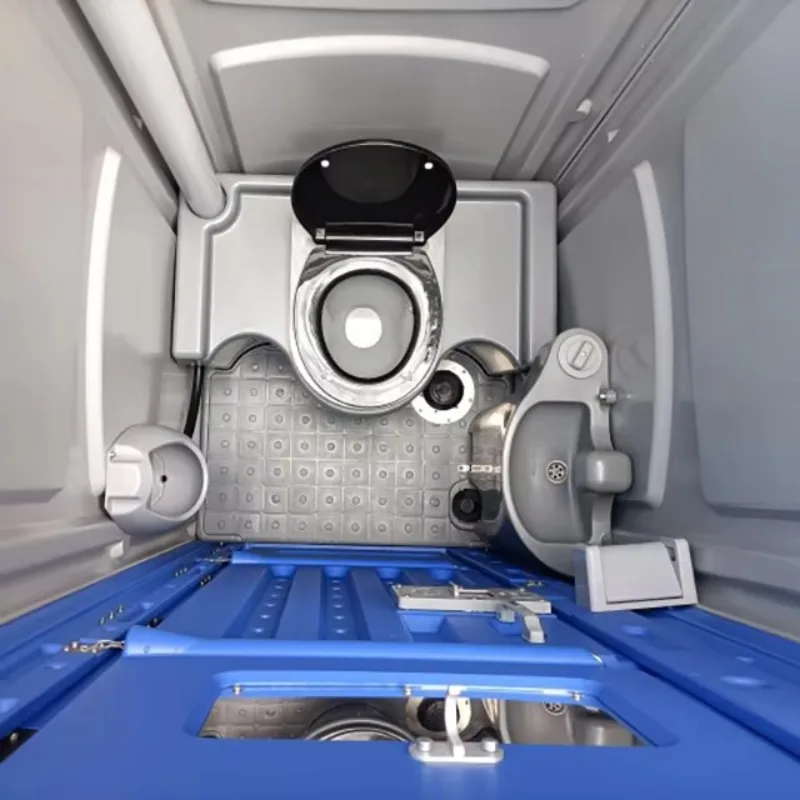 CGCH مرحاض متنقل في الهواء الطلق موقع البناء غرفة الاستحمام الملتصقة HDPE المراحيض المتنقلة المحمولة المراحيض المحمولة مقطورة