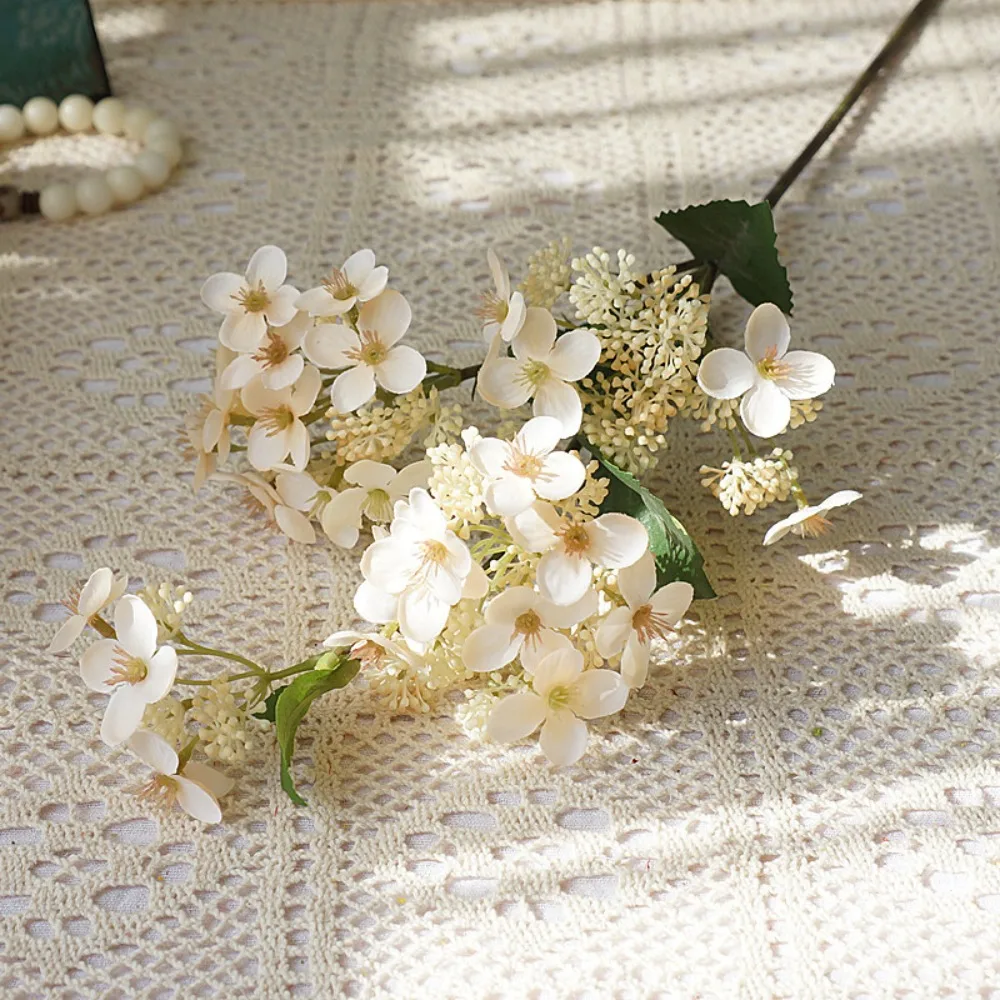 

Large Artificial Hydrangea Flowers Plastic Handmade Silk Hydrangea Branches Colorful Realistic Fake Flowers Outdoor Garden Decor
