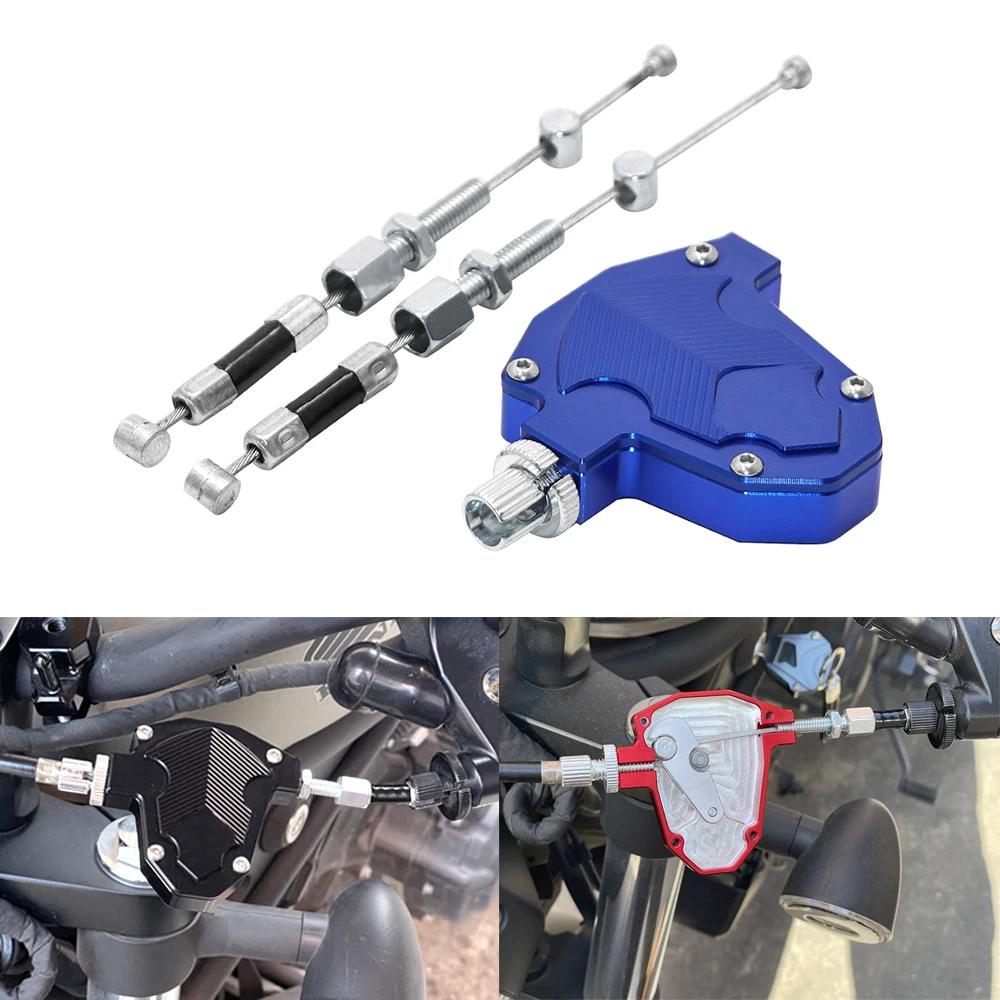 Sistema de cabo de tração fácil de embreagem dublê CNC para Kawasaki KX 65/80/85/100/125/250/500 KX250F KX450F KLX450R Z800 Z1000SX Ninja 1000