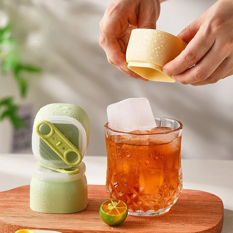 

Форма для льда из мягкой резины, квадратная, для одного кубика, для кухни, для приготовления льда, кухонные принадлежности, контейнер для льда, для напитков, для вина