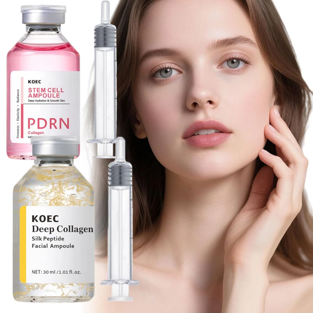 

Сыворотка KOEC Deep Collagen Essence с розовым PDRN и пептидами стволовых клеток: интенсивное восстановление, улучшение сияния и увлажнение кожи