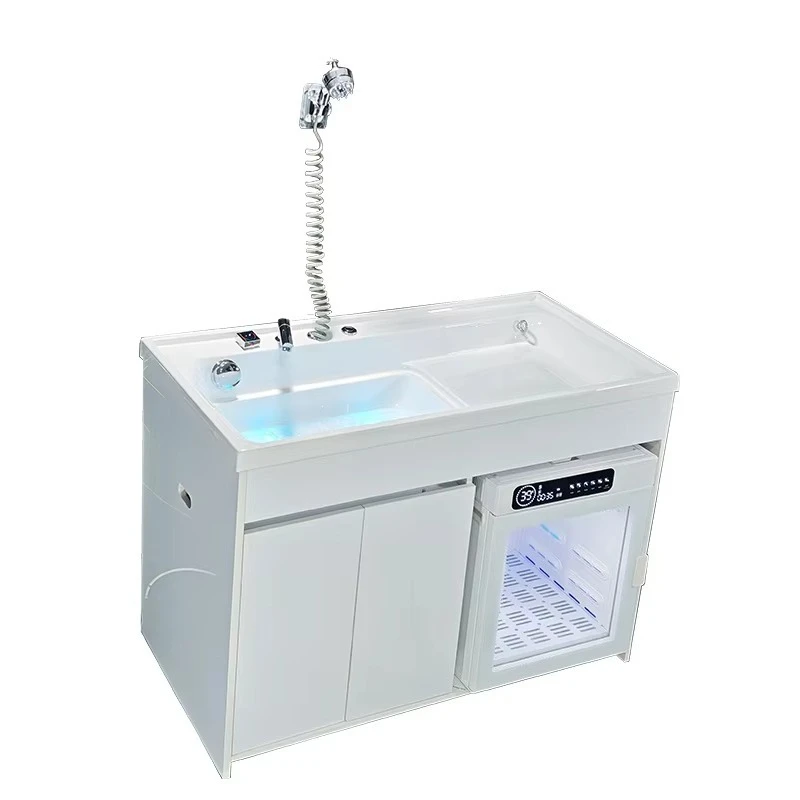 Transparent Freestanding Pet Spa Bathtub