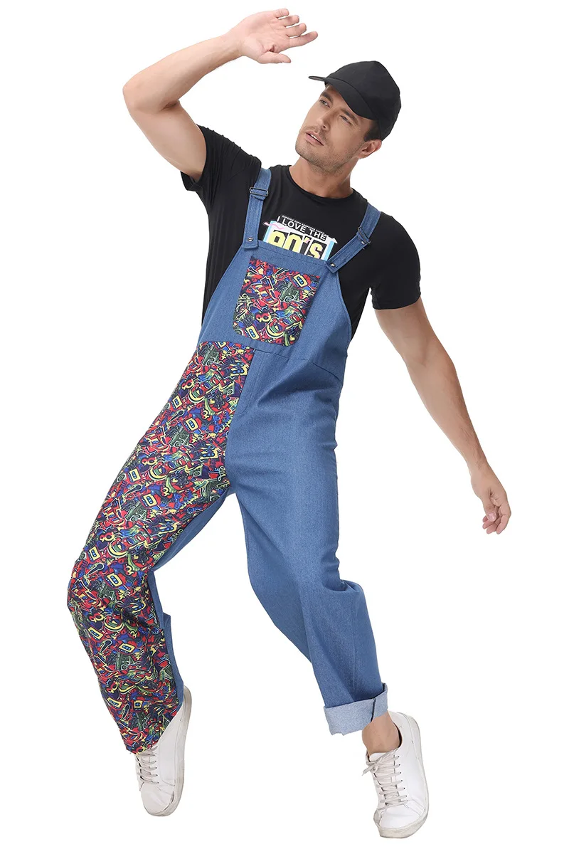 Disco Couples Costume loween Vintage Hippie Bar Par Outfit oulder Strap Pants Cosplay Women's Ethnic Faion