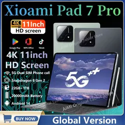 2025 Global Version Original Xiao Pad 7 Pro Tablets Snapdragon 8 Gen 2 Android 14 22GB+1T 20000mAh 5G 11inch SIM Card Mi Tablet