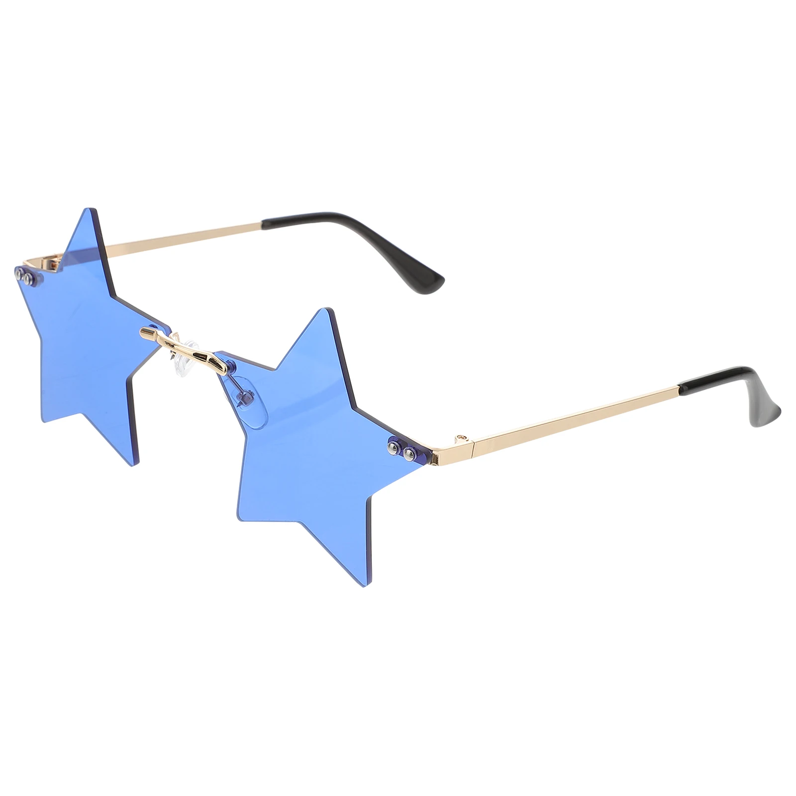 

Rimless Sunglasses Copper Alloy PC Material Star Shaped Eyewear Fashion Party Glasses Women Child Accessories Sun Glasses