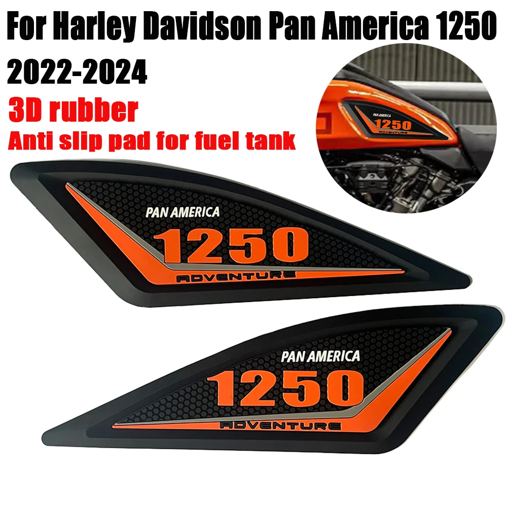 Pan America1250 2022-2024 new 3D rubber fuel tank pad decoration anti slip protection sticker For Pan America 1250 pa 1250