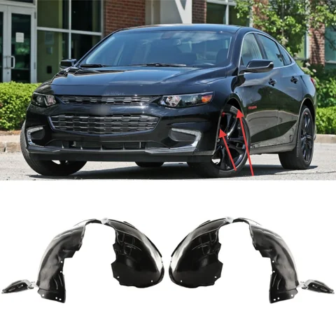 Chevrolet Malibu XL 2016-2018 자동차 앞바퀴 전면 및 후면 내부 라이닝 머드 가드 OE: 84062807 84062808