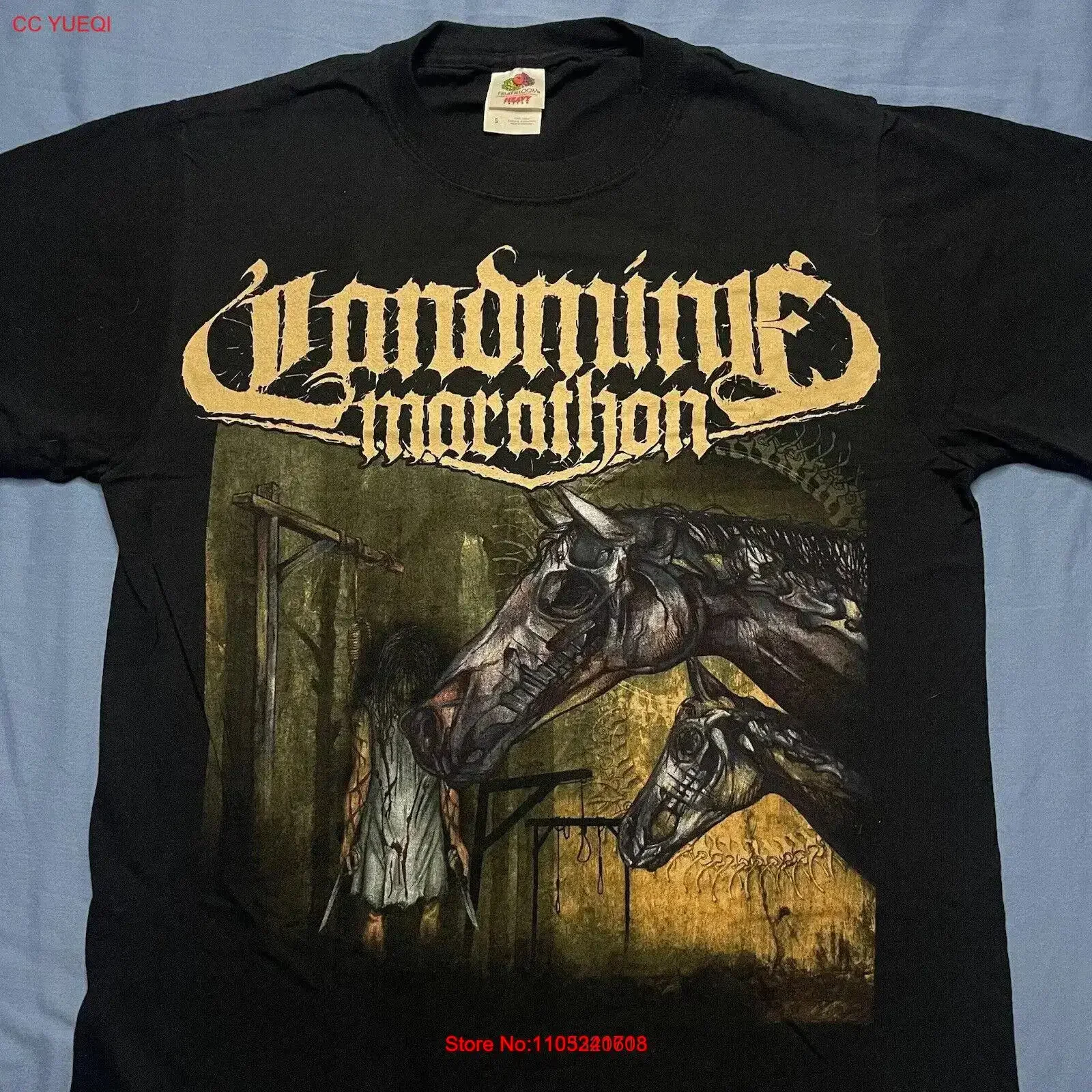 

2011 New LANDMINE MARATHON T Shirt Small GALLOWS Album DRAD HORSES Death Metal vintage Washed Soft Comfortable Unisex Slightly