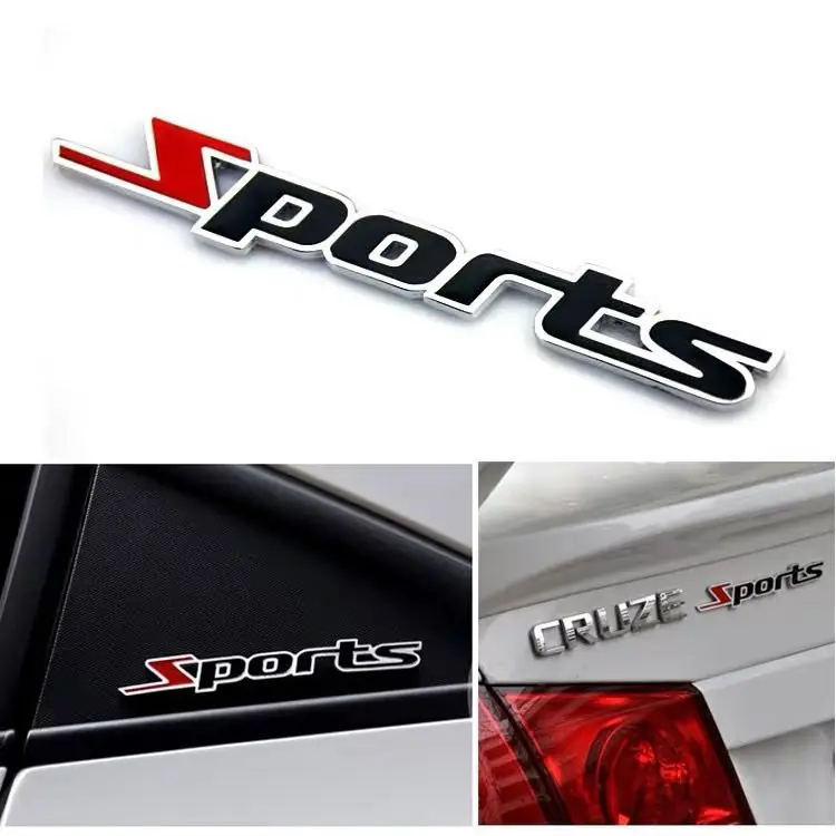 car styling 3D metal Sports stickers Accessories for ord Focus 2 3 Fiesta Mondeo Skoda Octavia Rapid Superb