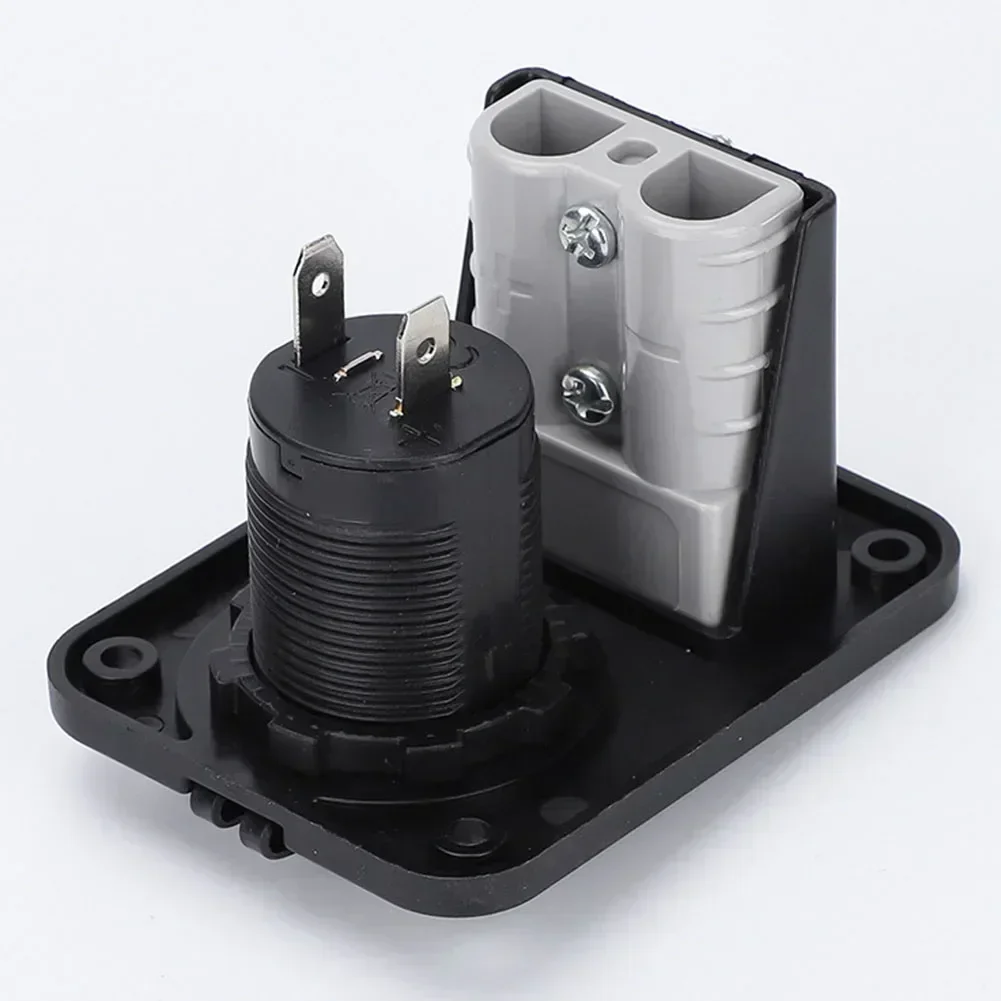 Flush Mounting Bracket Socket For Plug Connector Socket Charger Flush Mount Plate 12-6AWG FOR Camping Trailers Caravans