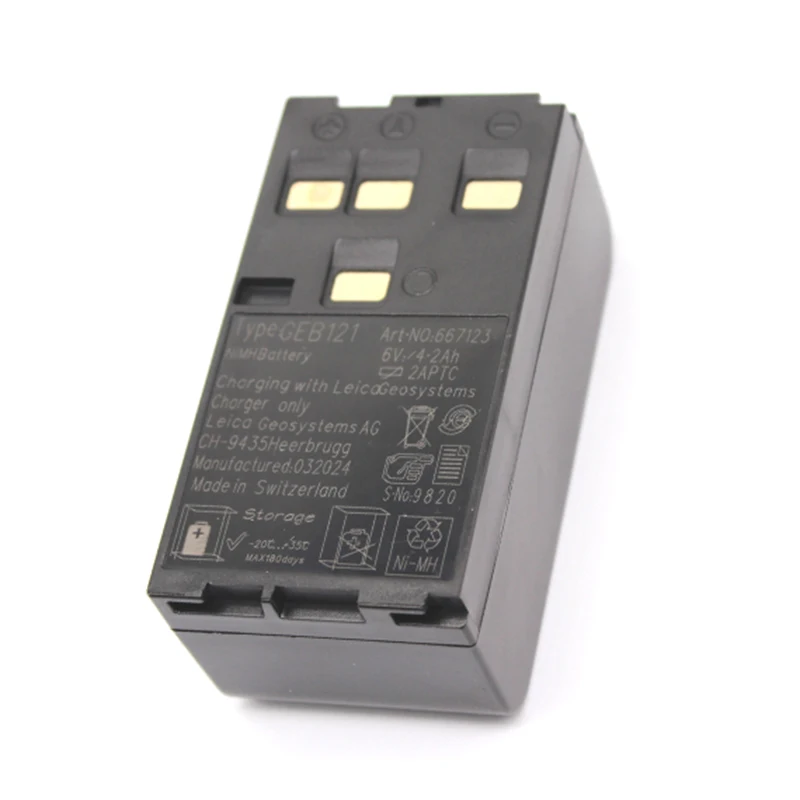 GEB121 Battery for Lei ca Total Station TPS300/500/700/800 6.0V 4200mAh NI-MH Battery GEB121